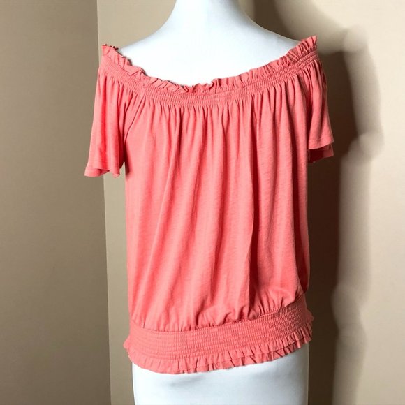 SOLD OUT IN SIZE SMALL Free People FP Movement Pink Off Shoulder Top - Picture 9 of 16